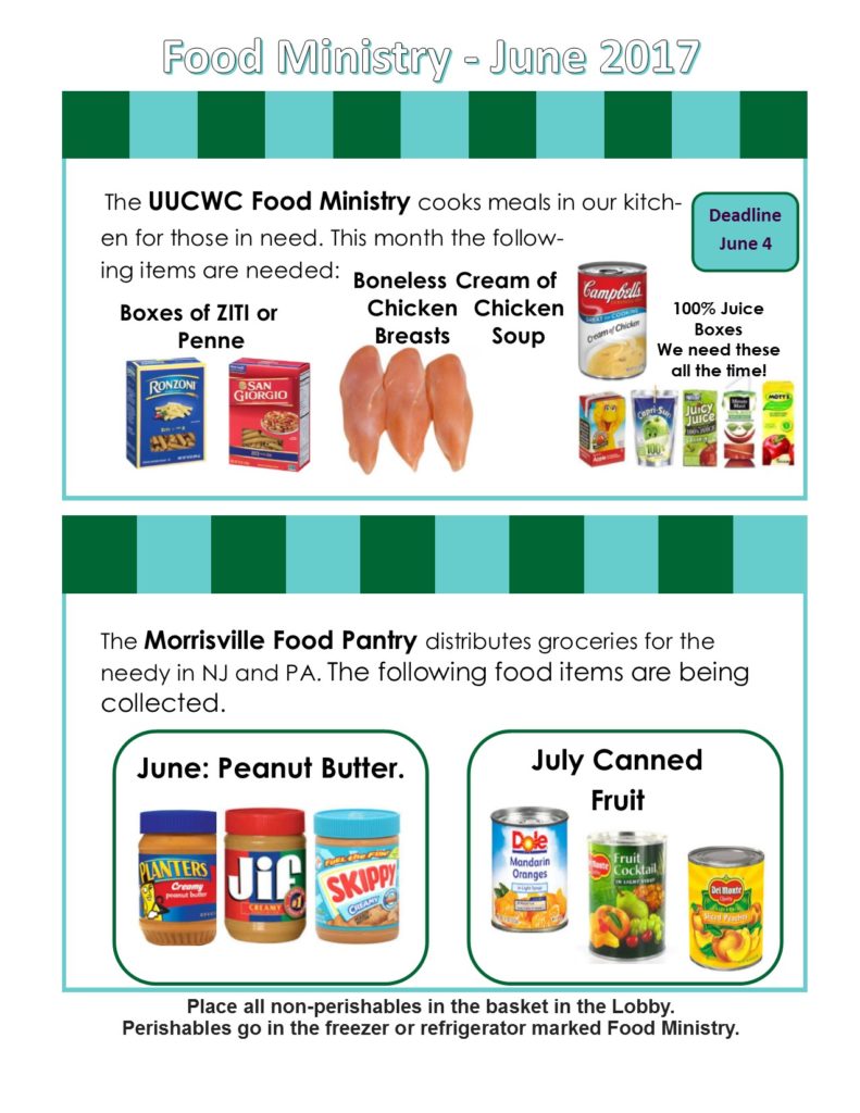 Food Ministry June 2017